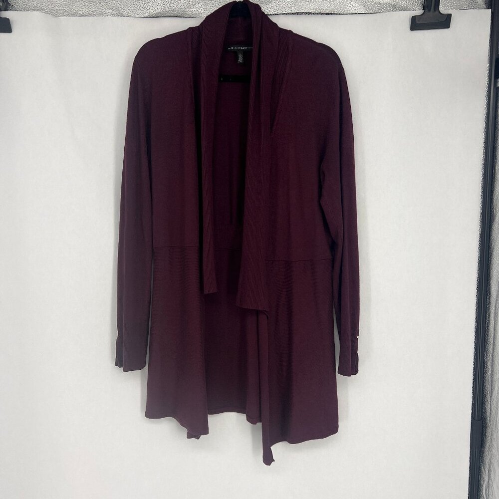 WHBM Purple Open Cardigan Duster Size L